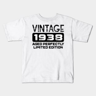 Birthday Gift Vintage 1938 Aged Perfectly Kids T-Shirt